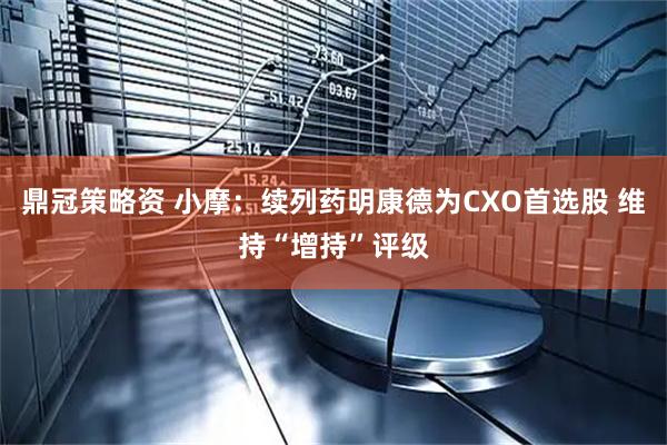 鼎冠策略资 小摩：续列药明康德为CXO首选股 维持“增持”评级