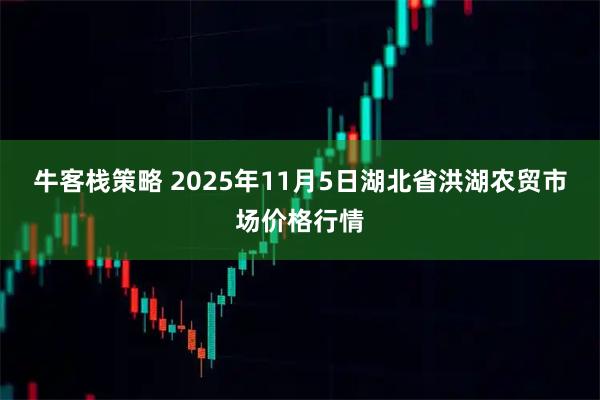 牛客栈策略 2025年11月5日湖北省洪湖农贸市场价格行情