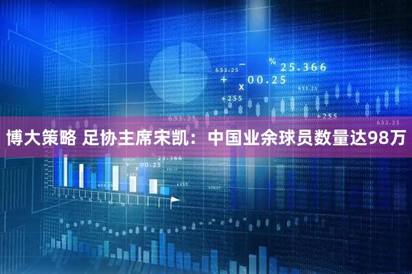 博大策略 足协主席宋凯：中国业余球员数量达98万