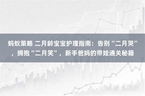 蚂蚁策略 二月龄宝宝护理指南：告别“二月哭”，拥抱“二月笑”，新手爸妈的带娃通关秘籍